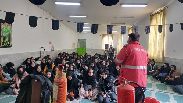 برگزاری اردوی علمی آمادگی دفاعی دبیرستان فاطمه الزهرا آشخانه 