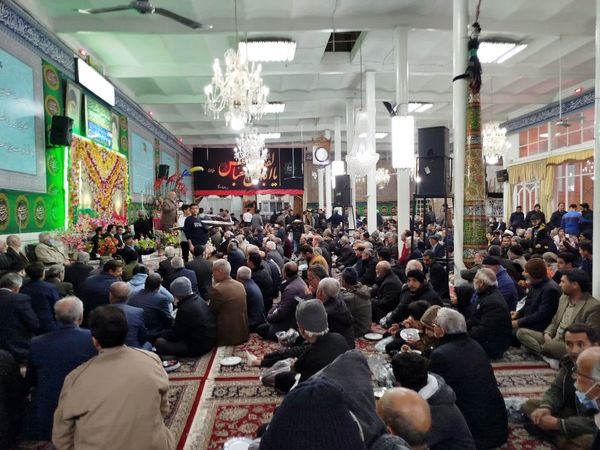 مراسم ولادت حضرت ابوالفضل العباس (ع) در حسینه شهرستان کاشمر 