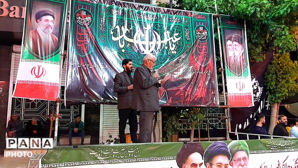 مراسم عزاداری شب های دهه اول محرم در شهرستان درگزین با حضور عزاداران شهر شاهنجرین