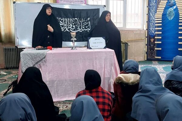 مراسم عزاداری در مدرسه بعثت ناحیه یک شهرری
