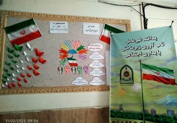 هفته پدافند غیرعامل در هنرستان فدک