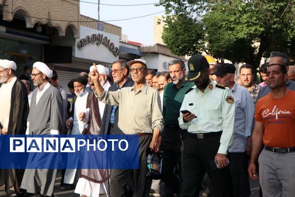 خروش مردم دلیجان علیه جنایات رژیم صهیونیستی