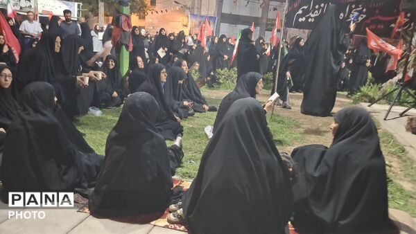 میدان شهر در شب اربعین حسینی