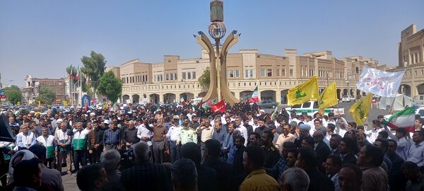 گرامیداشت شهادت سید‌حسن‌نصرالله در شهرستان بم 