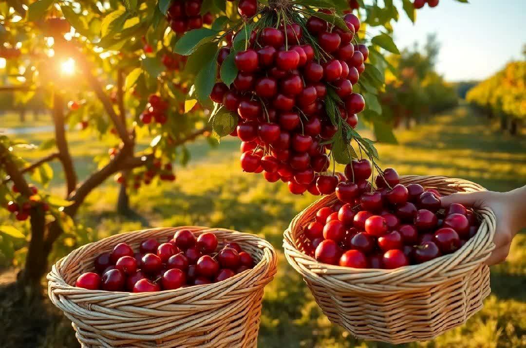 برداشت گیلاس در آذربایجان شرقی