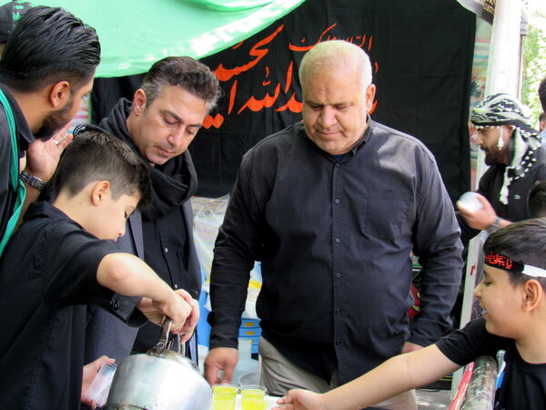 مراسم تاسوعای حسینی در کامیاران 