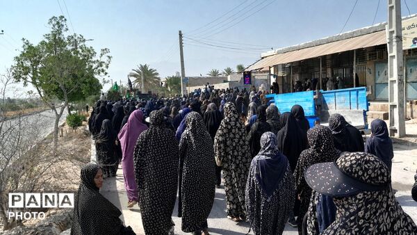 برگزاری دسته عزاداری اباعبدالله الحسین (ع) در رضوان