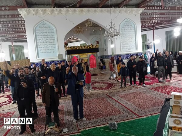 عزاداری احیای بیست و سوم در امامزاده سید محمد کاشمر