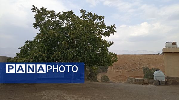 اولین بارش تابستانه در روستای کینک