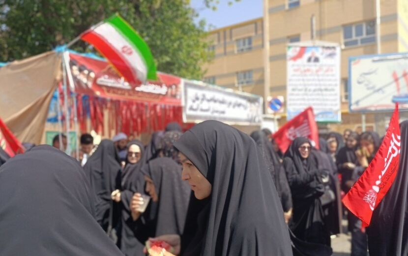 جاماندگان اربعین در اسدآباد، هم‌قدم با زائران کربلا