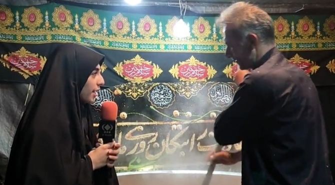 آیین سنتی «سمنو پزان» در دبستان امیرکبیر قم