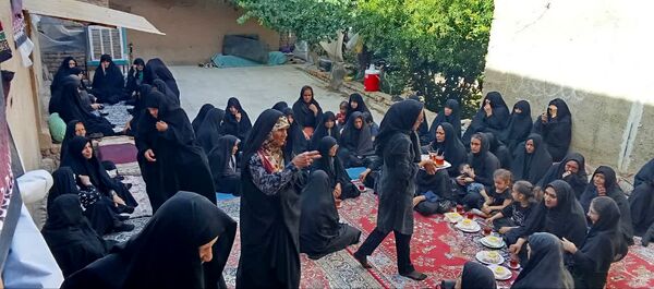 برگزاری روضه های خانگی در روستای فدافن