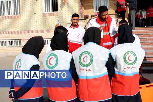 مانور سراسری زلزله و ایمنی در پردیس