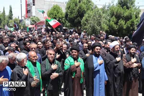 باشت غرق در عطر عاشورا و یاد حسین(ع)