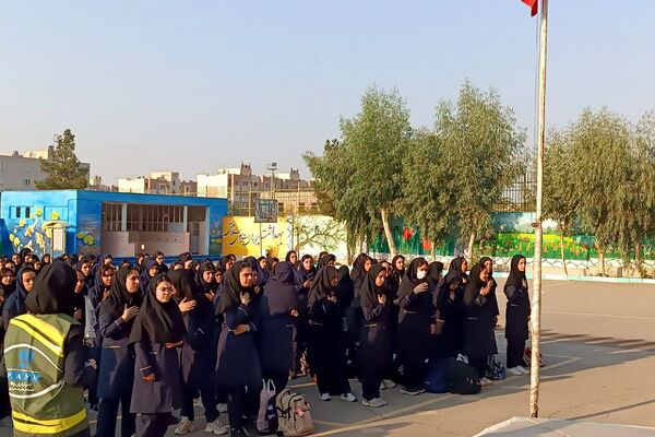 مراسم وفات حضرت معصومه(س) در دبیرستان الغدیر قیامدشت ری یک