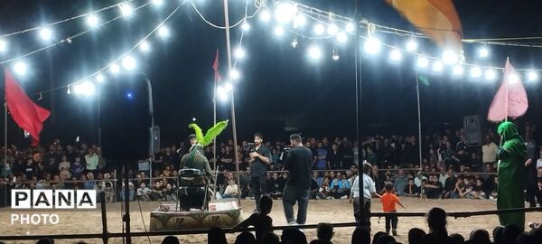 تعزیه خوانی برای حضرت علی اکبر (ع) در روستای رزق آباد 