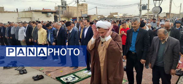 نماز عید سعید فطر در شهر جعفریه قم