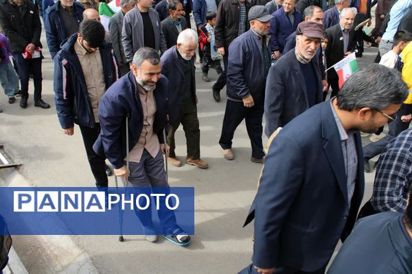 تجلی وحدت و همدلی در خلیل‌آباد؛ برگزاری باشکوه راهپیمایی ۲۲ بهمن