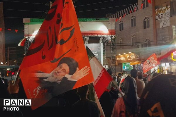 حضور جمعیت متحد مردم در میدان امام‌ خامنه‌ای شهرستان قدس 