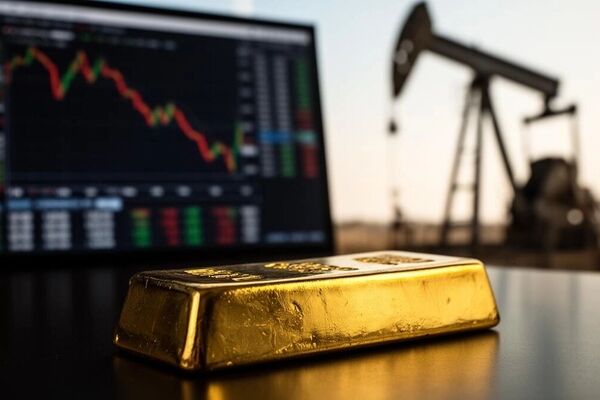 بهای نفت کاهش یافت/ عقب‌نشینی قیمت طلا از اوج