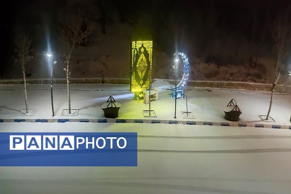 بارش اولین برف پاییزی آذر ماه  ۱۴۰۳ در شهر زیبای بار
