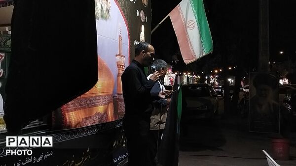 موکب عاشقان امام رضا (ع)  بلوار فضل نیشابور در ششم شب محرم ۱۴۰۵ 