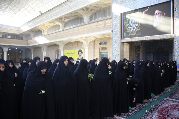 آیین گرامیداشت سالروز طوفان الاقصی با حضور کارکنان پلیس در قم