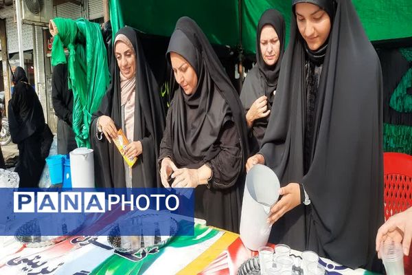  حضور جاماندگان حسینی در مرزهای خوزستان