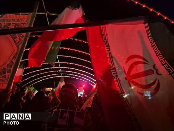 مراسم چهلم دانش‌آموزان شهید مدرسه شجره طیبه میناب در شهر تفت