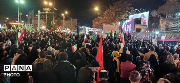 تجمع و راهپیمایی مردم بجنورد برای بیعت با رهبر جدید