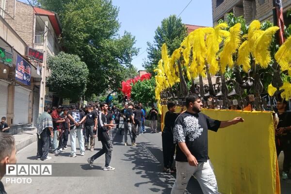 طنین صدای «یا حسین» در آسمان شهر
