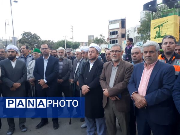 تجمع باشکوه مردم آشخانه در محکومیت اسرائیل و ترور شهید سیدحسن نصرالله 