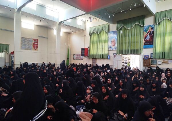 مراسم عاشورای حسینی در مسجد شهدای گمنام نیشابور 