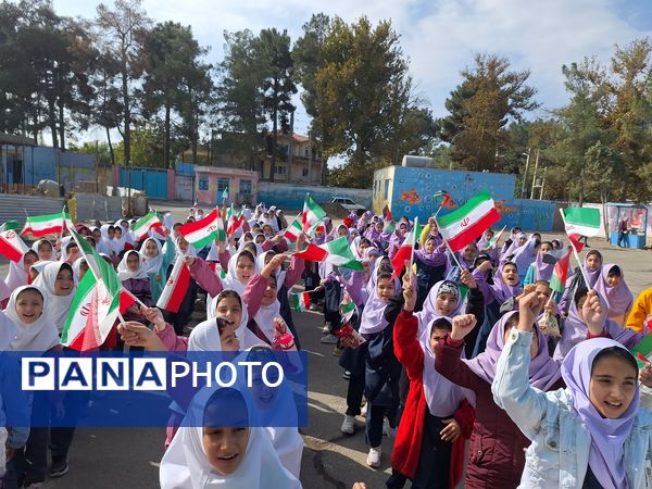 اعلام انزجار دانش‌آموزان ملاردی از رژیم کودک‌کش و جنایتکار صهیونیستی و حمایت از جبهه مقاومت