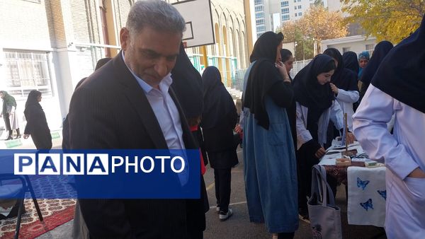 بازارچه کمک به غزه در هنرستان کاردانش امام حسن مجتبی (ع) ناحیه۶ مشهد