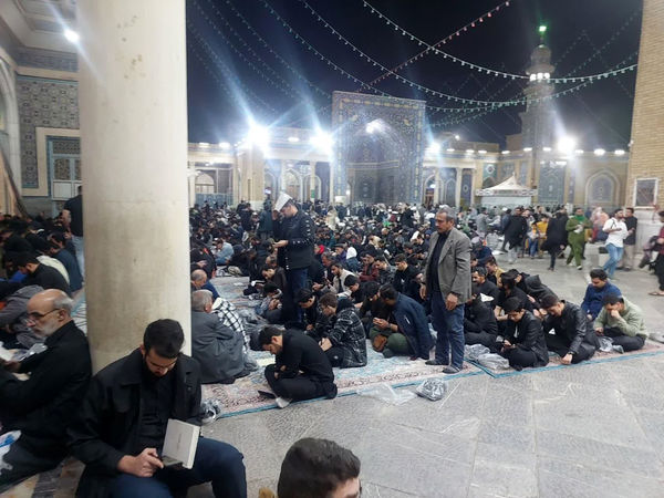 مراسم احیاء سومین شب قدر در حرم حضرت معصومه(س)