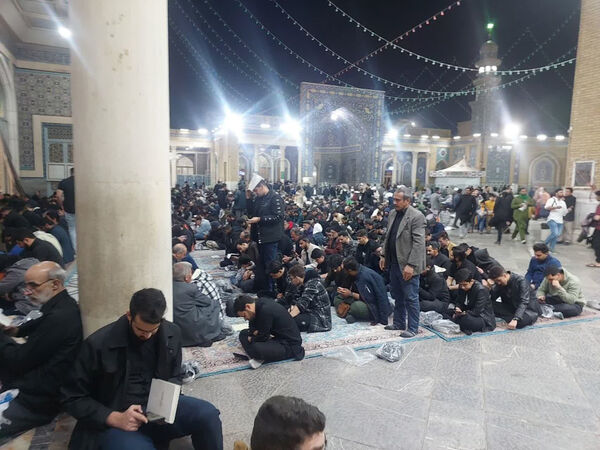 مراسم احیاء سومین شب قدر در حرم حضرت معصومه(س)