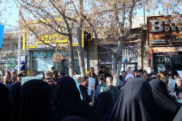 اتحاد مردم فاروج علیه آشوبگران و رژیم صهیونسیتی 