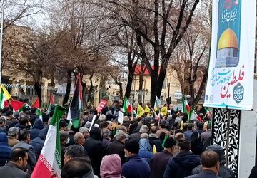 حضور پرشور مردم روزه دار شهرکرد در راهپیمایی روز قدس