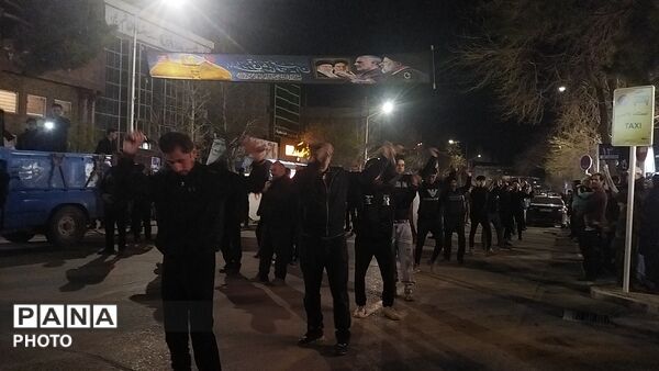 عزاداری شب نوزدهم در خیابان های نیشابور 