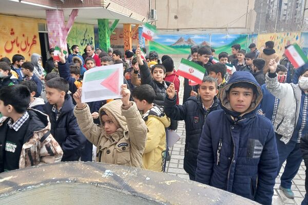 جشن‌ روز غزه در مدارس رودهن 