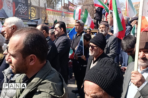 راهپیمایی روز قدس شهرستان بجنورد استان خراسان شمالی 