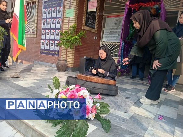 مانور بازگشایی مدارس در دبیرستان جمشیدنژاد شهرستان آمل 