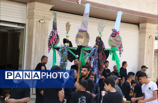 مراسم تاسوعای حسینی در روستای زیارت