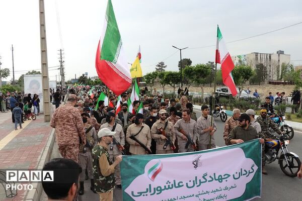 رزمایش اقتدار جان فدا برای ایران امام رضایی در چهاردانگه