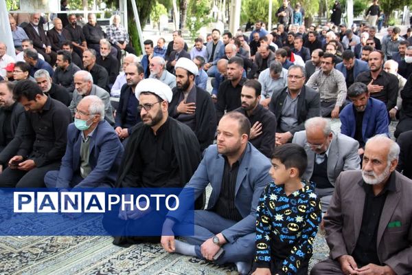 مراسم سوگواری شهدای خدمت در گلزار شهدای شهرستان گلپایگان