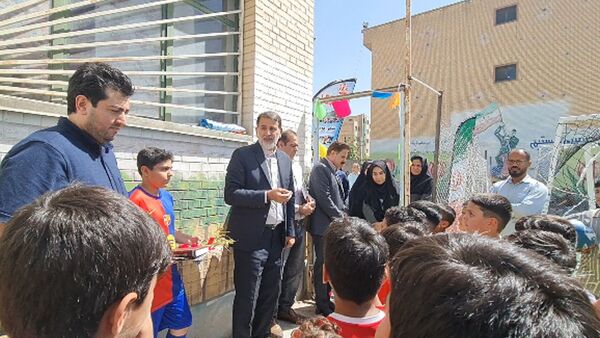آیین افتتاح طرح «میدان همدلی» در مدارس ناحیه 2 کرج و شهرستان فردیس  