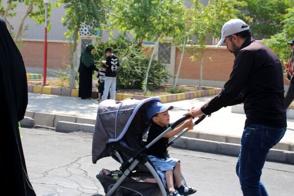 راهپیمایی دلدادگان حسینی در شهرستان سمنان
