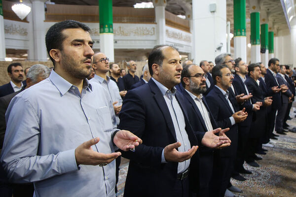 آیین خطبه خوانی خادمان حرم حضرت معصومه(س) به مناسبت روز قم
