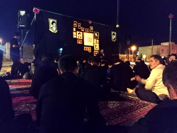 عزاداری هیات انصارالمهدی شهر جعفریه قم در یادمان شهدای گمنام 